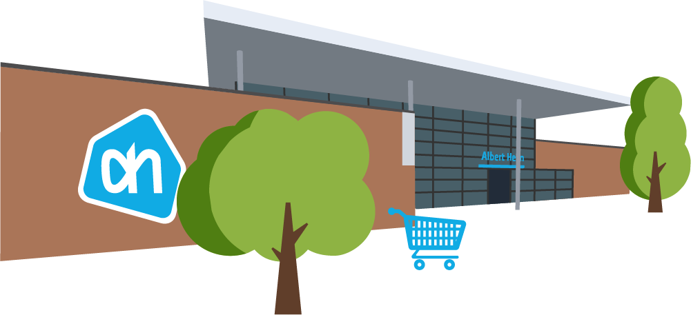 AlbertHeijnDokkum_Illustratie Albert Heijn Dokkum
