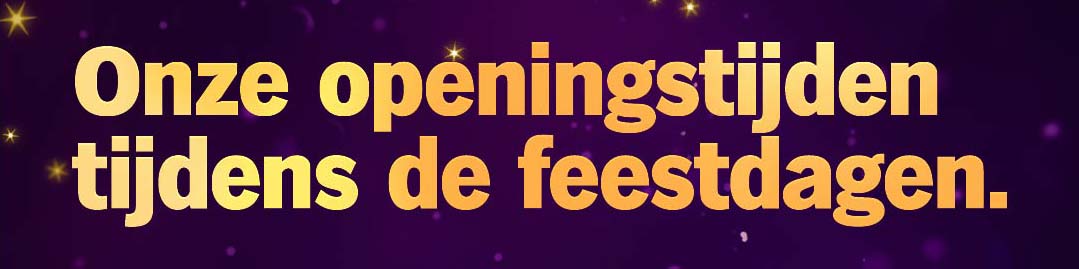 Kerst openingstijden poster_AH-Dokkum_2023 Onze openingstijden tijdens de feestdagen kerst oud en nieuw jaarwisseling 2023 2024 december
